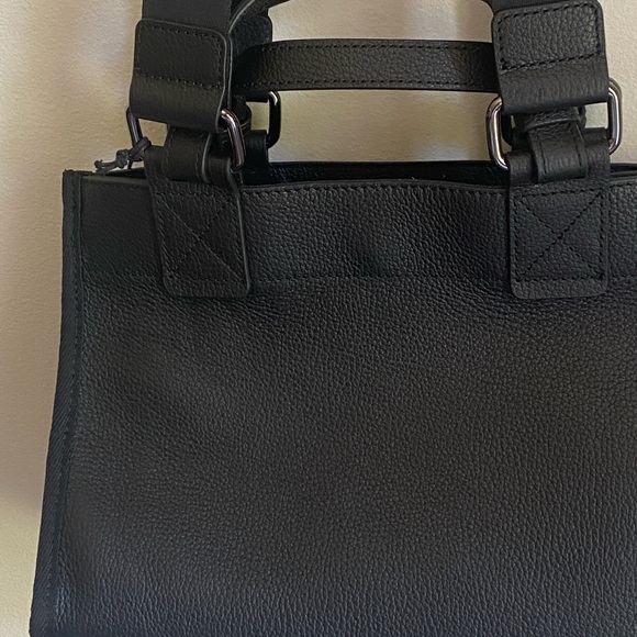 Botkier New York BEDFORD BITE Size 23F2827-ALBLK Black Leather Satchel NWT $288 - Picture 10 of 14